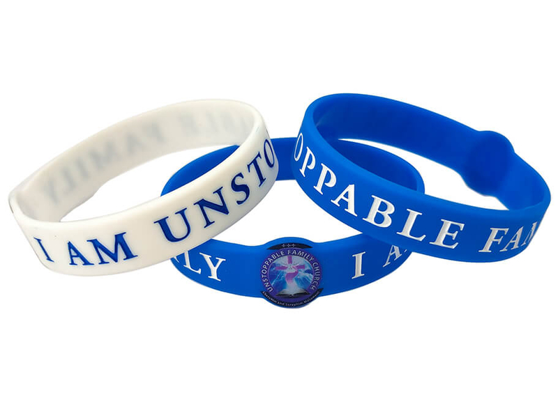 Free Design Custom Wrist Band Personalized Logo Rubber Bracelet Elastic Silicone Wristband