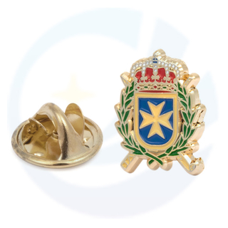 Spain Lapel Pin of the Shield of the General Inspection of Health of the Defense