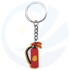 High quality Firefighter Series key chain Custom 3D rubber keychain cute car keychains