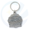 custom antique silver enamel 3D fire alarm metal keychain