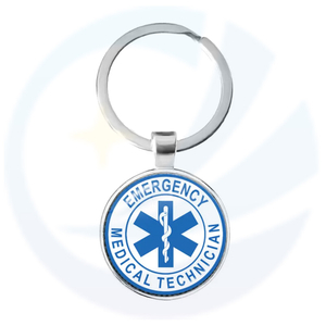 Factory direct sale custom medical ambulance emergency rescue Keychain