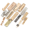 Newest Design Custom Garment Metal Brand Logo Metal Clothing Labels Decorative Bag Metal Tag Label