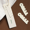 Luxury Custom Logo Green Recyclable Paper Hang Tags Business Printed Clothing Tags T-Shirts Jackets Bags Shoes Garment Labels