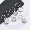 Metal Blank Sublimation Rotary spin Keychain