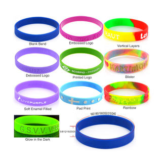 Promotional High Quality Sports Silicon Wrist Band Custom Silicone Bracelet Wristbands With Logo