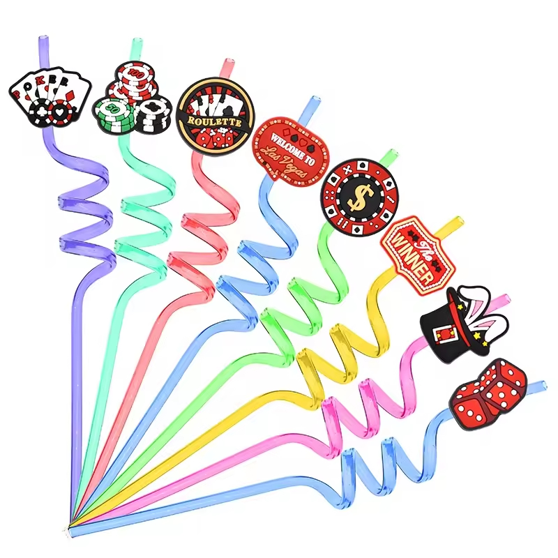 Movie characters straw toppers Silicone PVC potter straw topper accessory wholesale