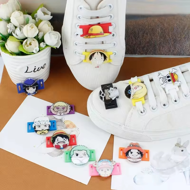 custom Anime Shoes Charms Cartoon Shoelace Charms Accessories Toys for Children Gift