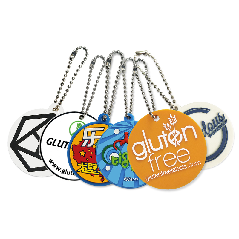 Personalized Custom 3D Embossed Logo Silicone Rubber Tags for Shoe
