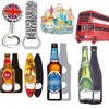 Fridge Magnet with Beer Bottle Opener Decoration Manufacturer Custom Personalized Designs Magnetic Logo Metal Zinc Alloy Medium