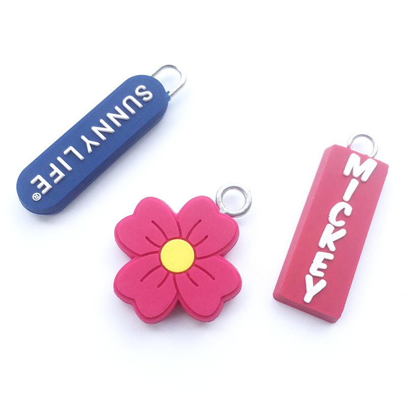 Custom Logo Zipper Pull Head & Silicone Soft PVC Zip Rubber Cute Fashion Professional Design Multiple Styles Zipper Pulls