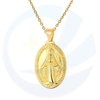 Mary Catholic Religious Silver Gold Medal Miraculous Medals Necklace