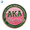 Custom Souvenir Metal Alpha Kappa Alpha Sorority keychain Fashion jewelry lapel pins badge