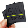 Perfect 3D Effect Solid Black PVC Rubber Patch for Pad,square Shape Company logo Silicone Rubber Label