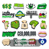 Fashion Super Cartoon Charm Shoes Accessories PVC Shoes Decoration Custom Wholesale Cute 3D Money Dollar Shoes Charm