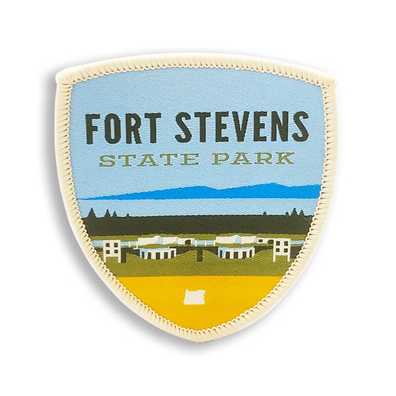 Custom Personalized Flower Name Patches Embroidery Woven Uniform Badge