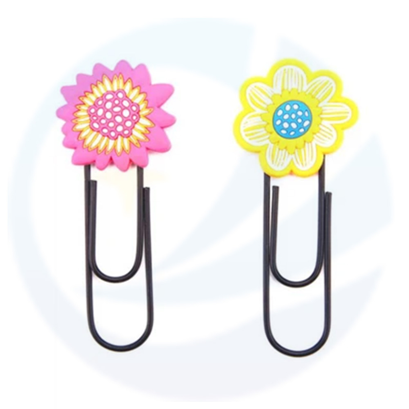 Fashion 3D Soft PVC Silicone Bookmark Christmas Souvenir Bookmark