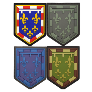 Custom Locking Area LOGO Tactical Badges Iron on Hook and Loop France Boy Scout Patrol Rubber Pvc Patches