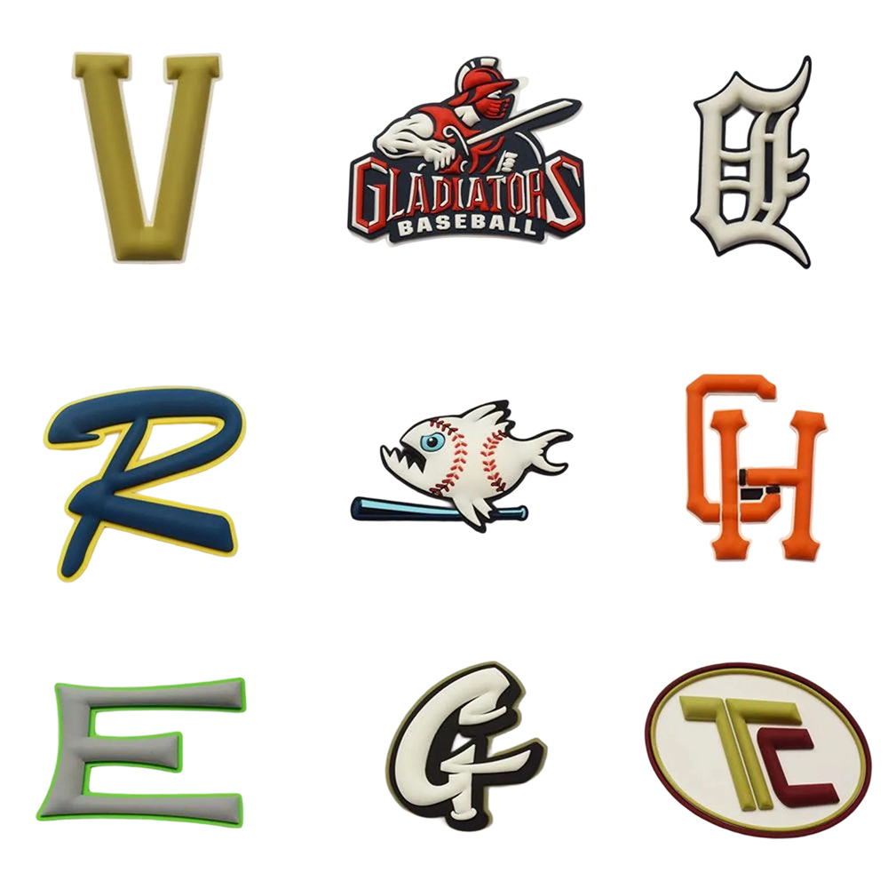Custom 3D Helmet Decals With 3m Adhesive PVC Rubber Stick-on Patch, Baseball Helmet Stickers Softball, Hockey, Sports Logo