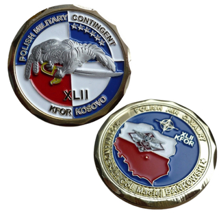Custom KOSOVO coin 2D/3D Enamel Challenge Coins Metal Logo Souvenir & Commemorative Tokens Engraved Design
