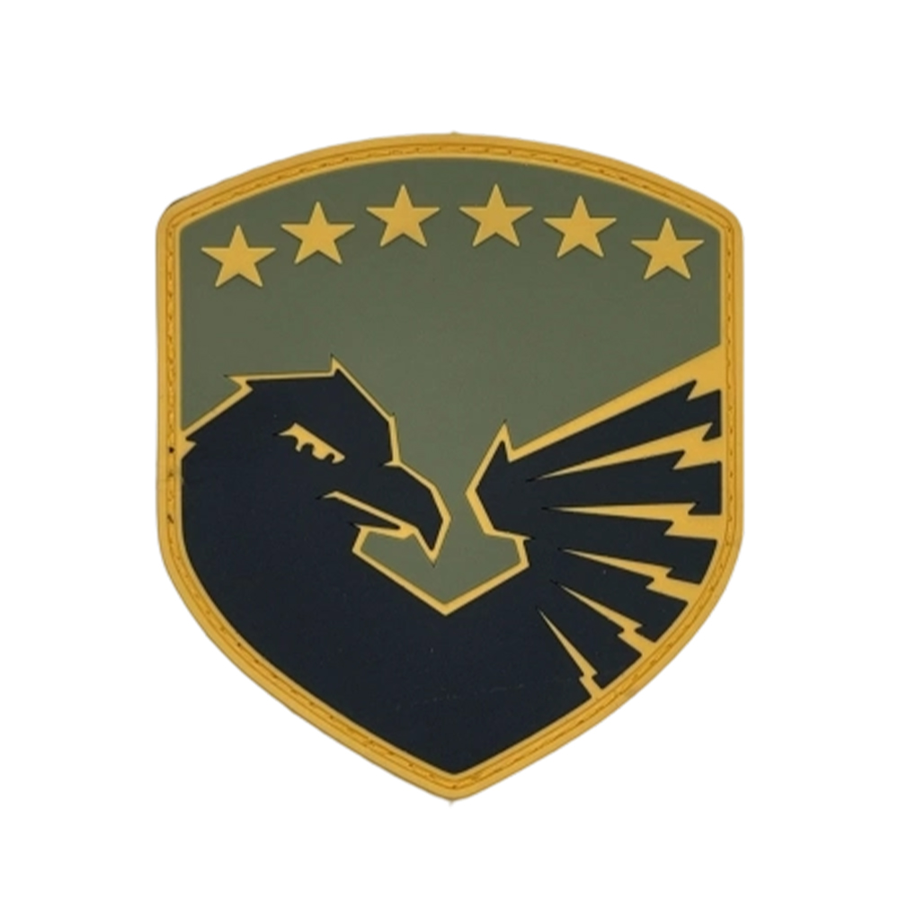 High Quality Custom KOSOVO Poland Brand Logo 3D rubber pvc Embroidery Patch Woven Badge With Merrow Border Decoration for Clothing