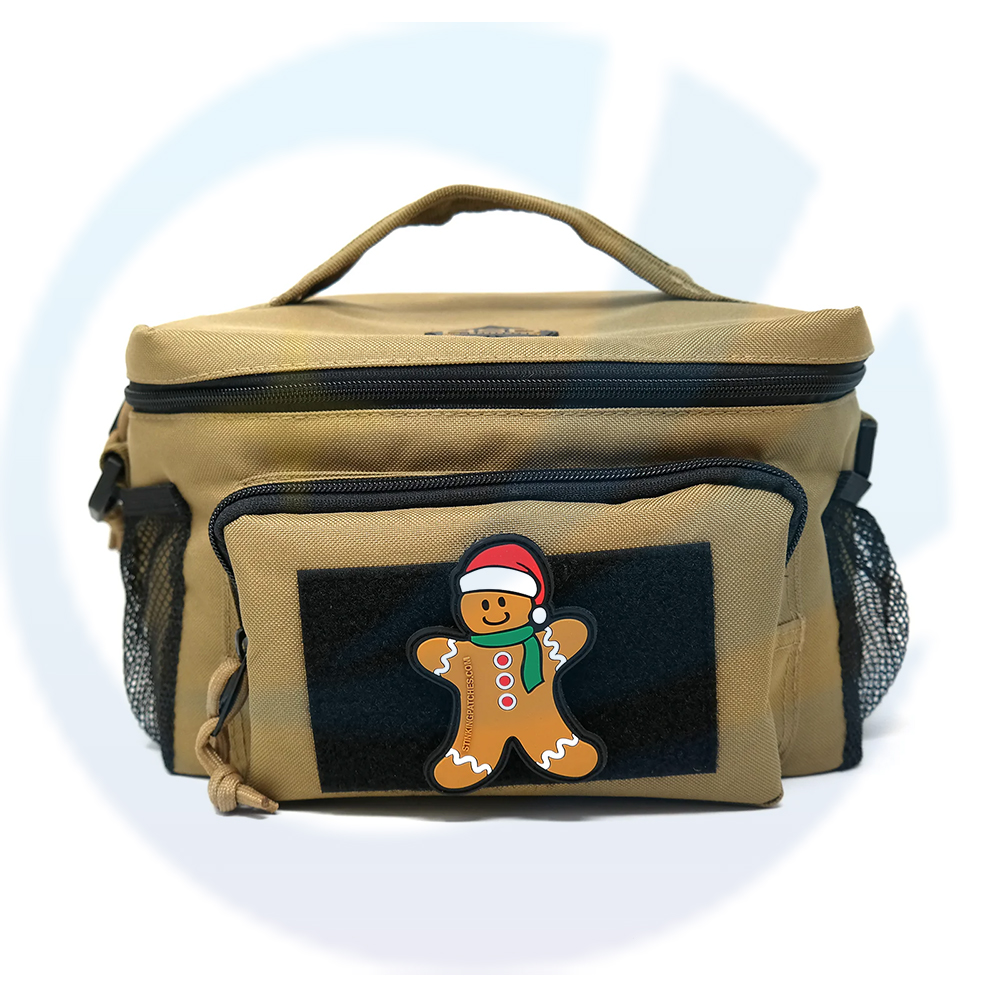 Gingerbread Man Hook And Loop PVC Rubber Patch | Christmas Tactical Patch