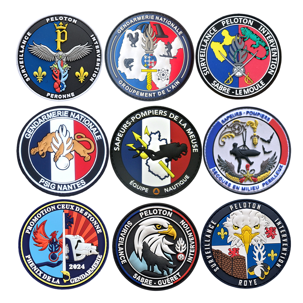 French Glow in the Dark PVC Morale Patch Custom Design for Collectors and Enthusiasts champion League Berberine Patch Broderie