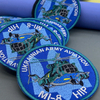 Wholesale Full Embroidery Ukrainian Air Force Aircraft Flight Hook And Loop Patches Bags Custom Iron on Embroidery Logo for Clothing