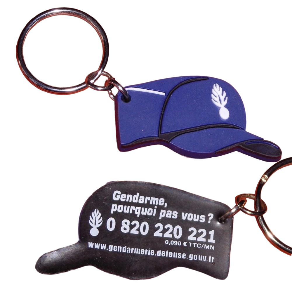 Fashionable Exquisite PVC Rubber Baseball Keychain Like a Cap Beret Style Key Chain Personality Backpack Cap Keychain Jewelry