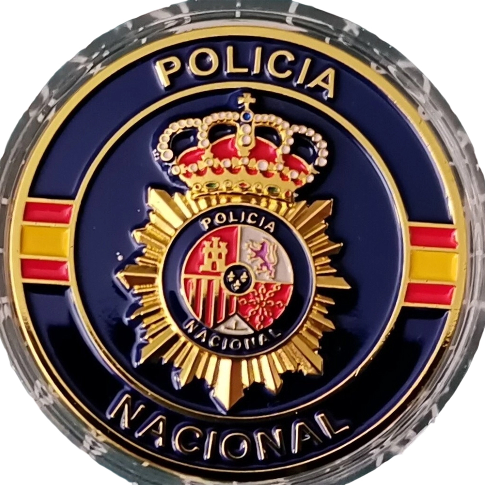 Factory Customized 3D Enamel Spain Spanish Bullfighting Flag Map Commemorative Challenge Coin Custom Challenge Coins Spain