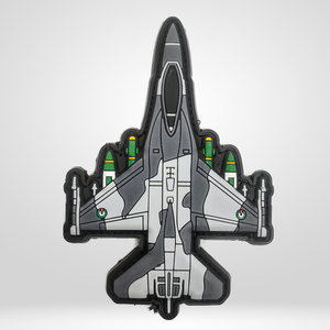 Custom 3D PVC Designer Airplane Patch Pvc Badges Rubber Iron on Patches for Clothing Backpack Bags