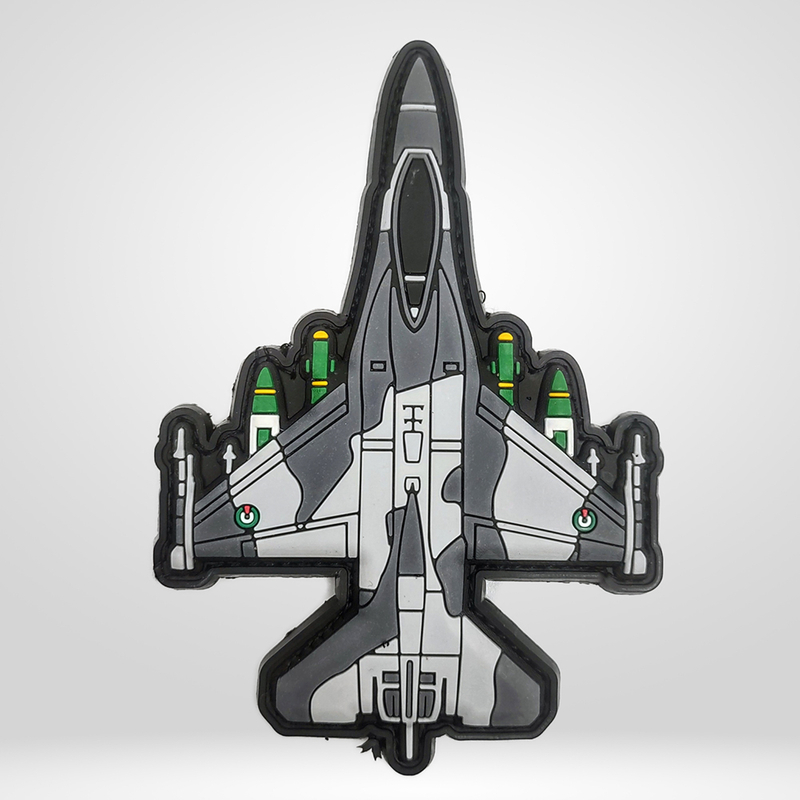 Custom 3D PVC Designer Airplane Patch Pvc Badges Rubber Iron on Patches for Clothing Backpack Bags