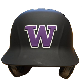 Customized 3D PVC Pumbers for Children American Baseball Team Logo Patch Waterproof for Sport Baseball Helmet for Winter Summer