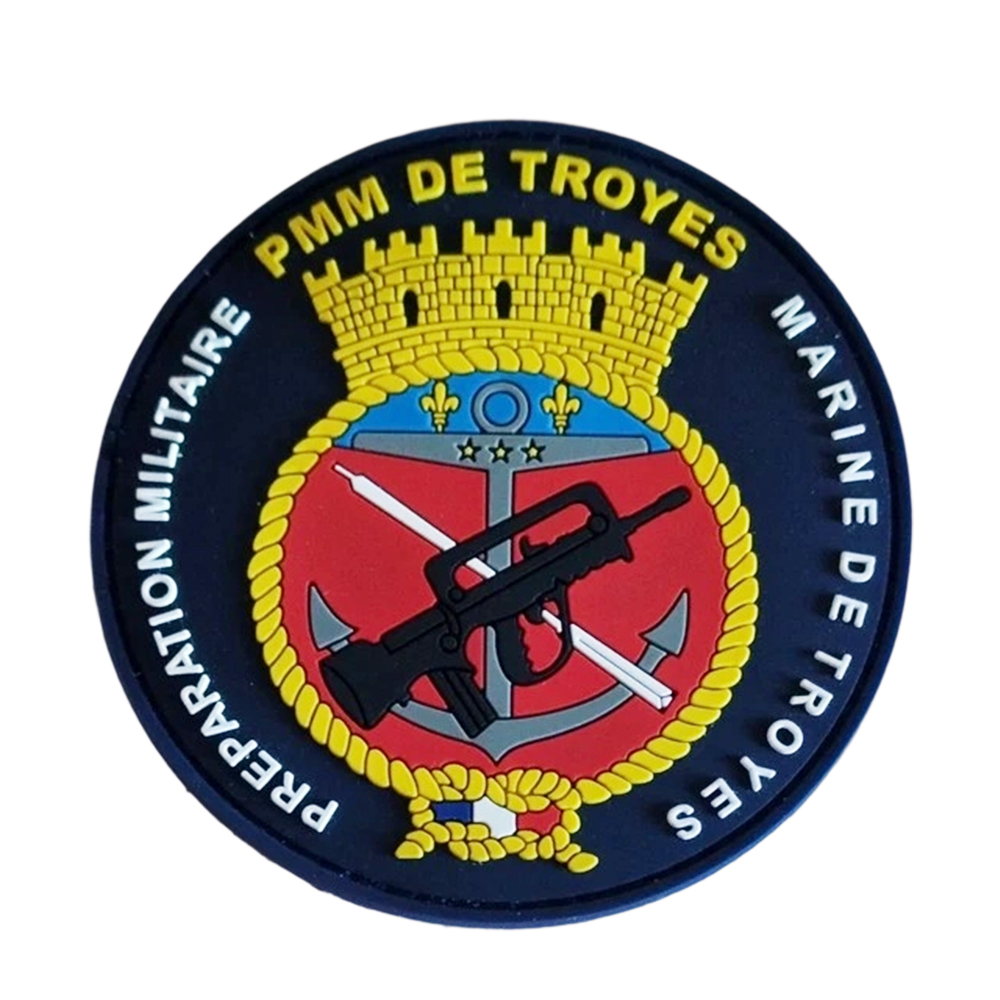 Custom French US Marine Corps Patches Pvc Rubber Silicon American Flag Patch