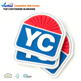 Eco-friendly Rubber Patches Factory Price Customized 3D Embossed Logo Silicone PVC Soft Badges for Garment