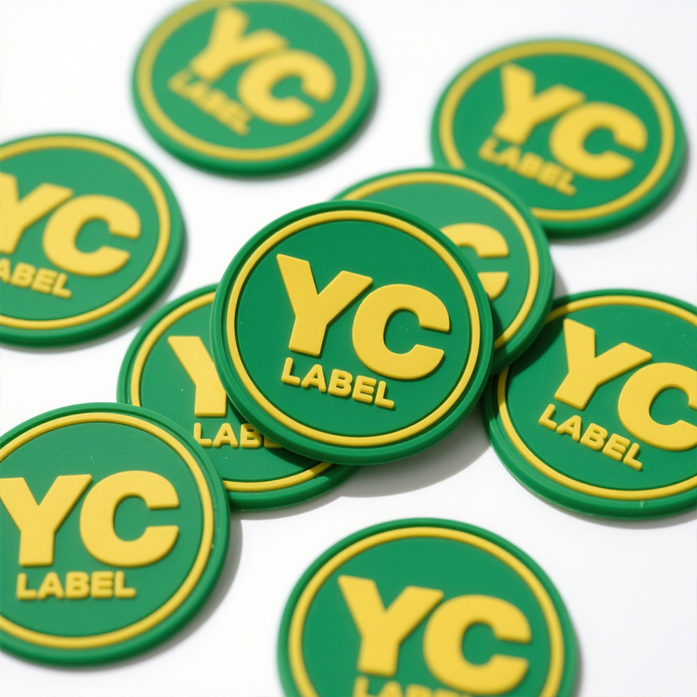 Custom Soft PVC Rubber Patches 3D Heat Press Silicone Labels with Embossed Logos for Clothing, Hats, Bags, And Sports Gear