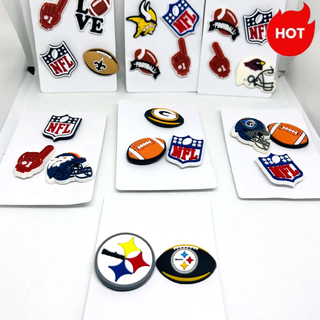 Wholesale PVC American Football Team Buffalo Bills Shoe Charms Custom Shoe Decorations NFL Shoe Charms New Arrival