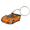 New Arrival Wholesale 2D Cartoon F1 Racing Car Custom Shape PVC Rubber Anime Key Chains Kids' Promotion Sale Accessories