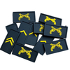 Custom Logo Personalized Soft PVC Badges Silicone 3D Hook and Loop Iron on Carton Embossed PVC Rubber Patch