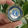 Lions Club International Shield Design Custom Coin Souvenir Enamel 3D Challenge Medal Metal Coin Custom Personalized Coins Gift