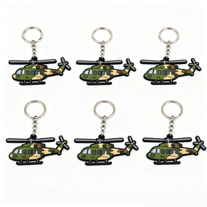 Customized Airplane Key Chain for Advertisement Factory Cheap Price Custom Pvc Rubber Keychain for Promotion Gift