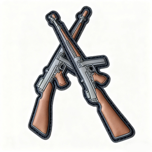 Awesome Hook and Loop Tiny Gun Tactical Morale Gear PVC Morale Patches