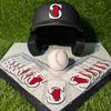 Custom 3D PVC Batting Helmet Decals – Durable Rubber Stickers for Baseball Helmets, Team Logos, and Player Numbers