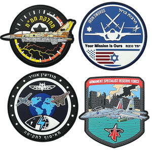 Israel Airsoft Patch Factory Custom PVC Silicone Patches No Minimum 2D 3D PVC Patch