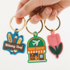 Manufacturer Free Sample High Quality Directly Sell Wholesale Business Advertisement Gifts Silicone Soft Rubber Pvc Keychains