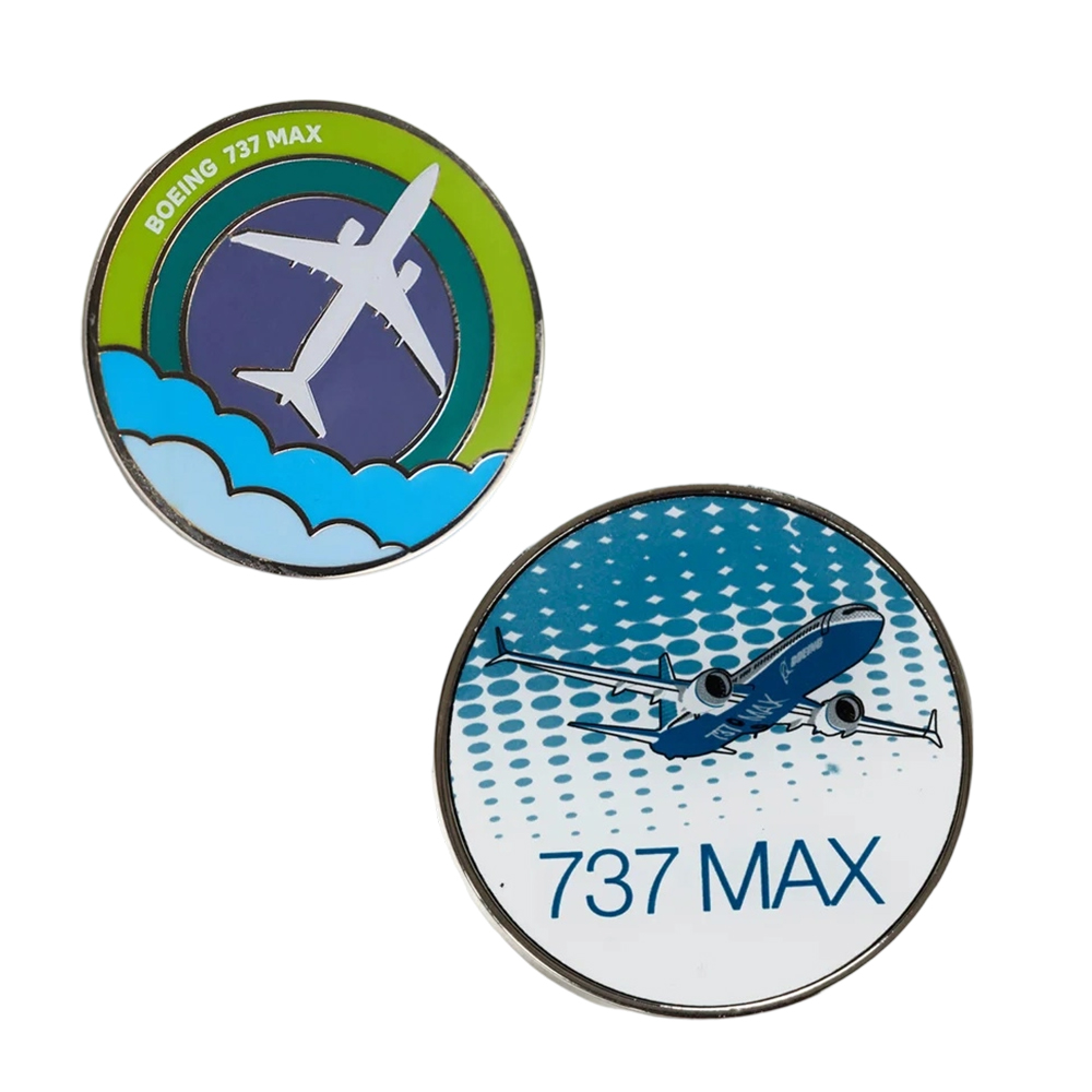 Wholesale Custom Airbus Boeing Metal Collectible Aviation Souvenir Pins Zinc Alloy Wings Pin For Souvenir Gifts