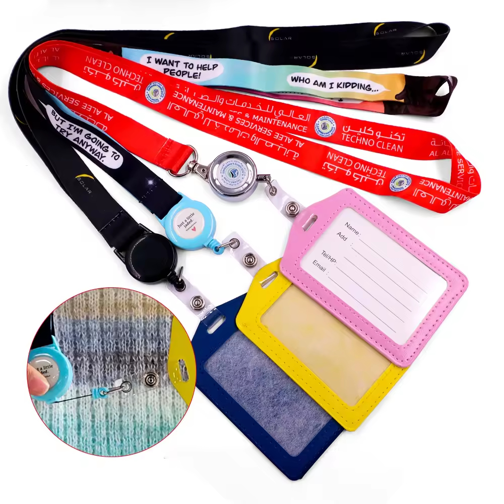 promotional custom printed neck polyester lanyard with logo free sample