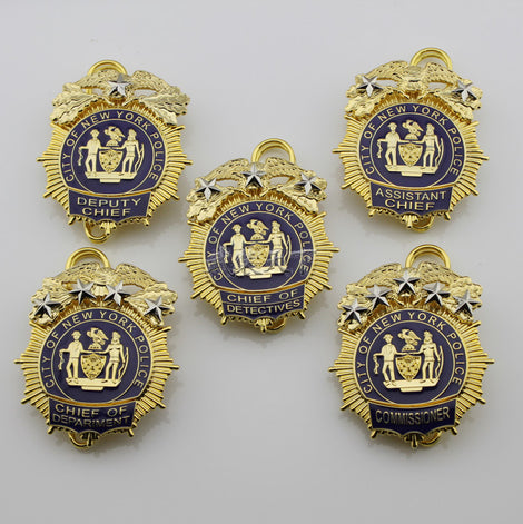 bronze large gold Military Police Badge