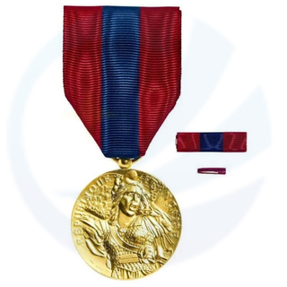 French National Defense Silver Copper Military Medal