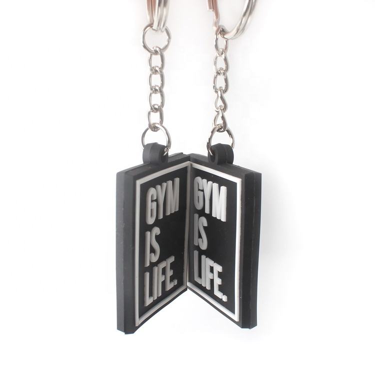 Rubber logo Key Chain womens