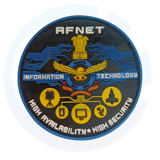India AFNET LOGO RUBBER Pvc Patch